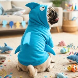 Fantasia Pet Tubarão com Capuz e Algodão Premium Lilitó Pet