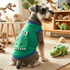 Regata Pet Jacaré Bocão Algodão Premium Verão Lilitó Pet